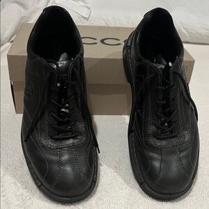 ECCO Men's Black Leather Oxfords